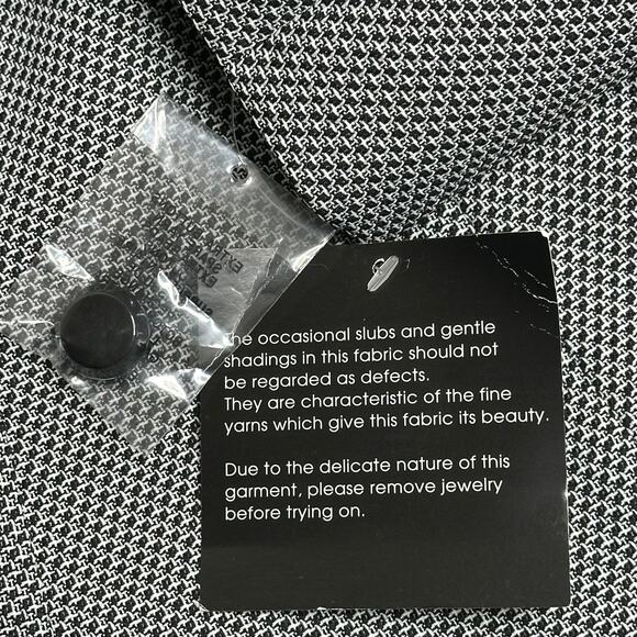 NWT Collections for Le Suit Blazer Suit Jacket Womens Size 16 Career Black/White - Picture 9 of 11